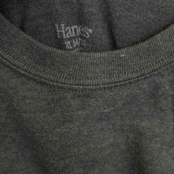Hanes Gray Short Sleeve Tee - Picture 3 of 3